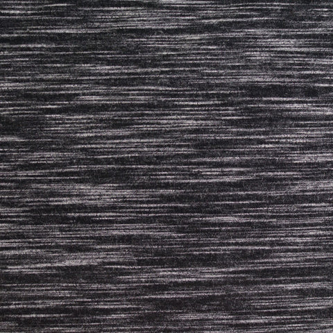 Black Marl Jersey Knit, Polyester, 160 gsm