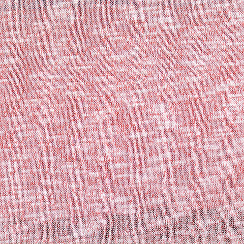 Red Marl Chunky Knit, Viscose-Poly, 270 gsm
