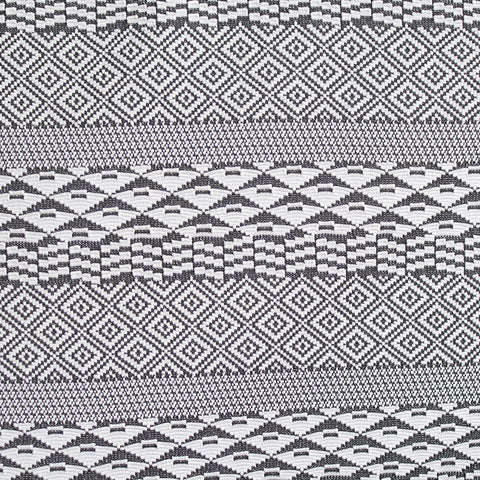 Black Geometric Jacquard, Viscose-Poly, 330 gsm