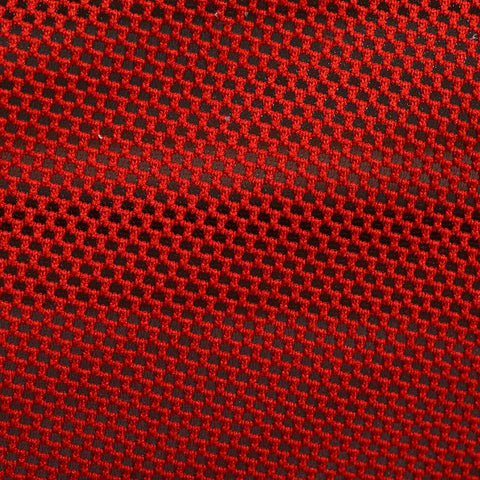 Red Geometric Chunky Knit, Polyester, 270 gsm