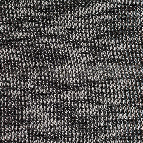 Black Marl French Terry, Cotton-Poly, 199 gsm