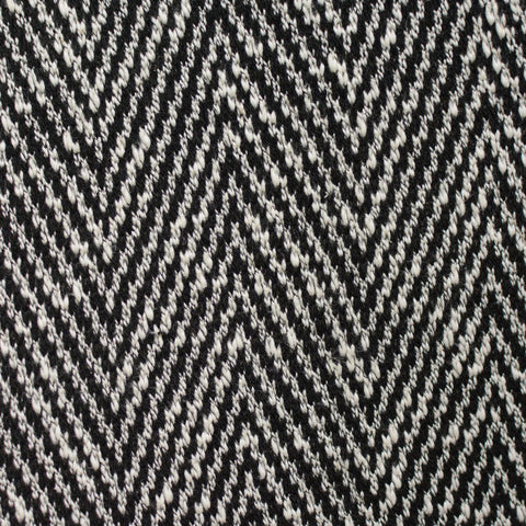 Black Chevron Chunky Knit, Poly-Cotton