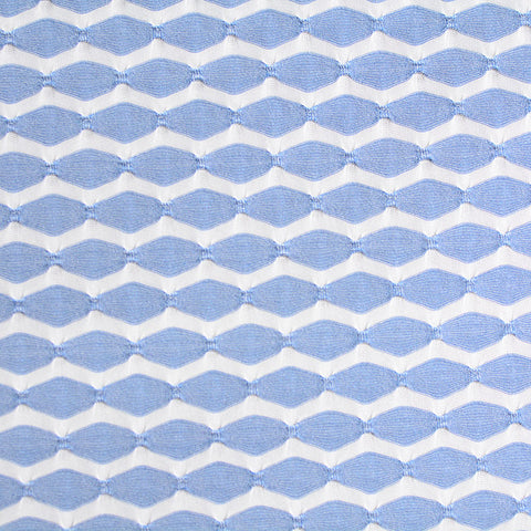Blue Diamond Jacquard, Polyester, 176 gsm