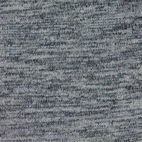 Heathered Grey Marl Knit, Cotton-Poly