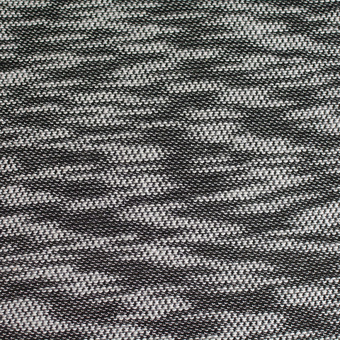 Black Marl Knit, Poly-Cotton, 170 gsm
