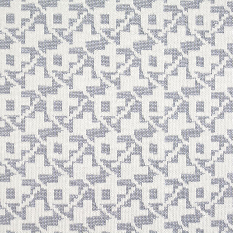 White Geometric Jacquard, Acrylic-Poly