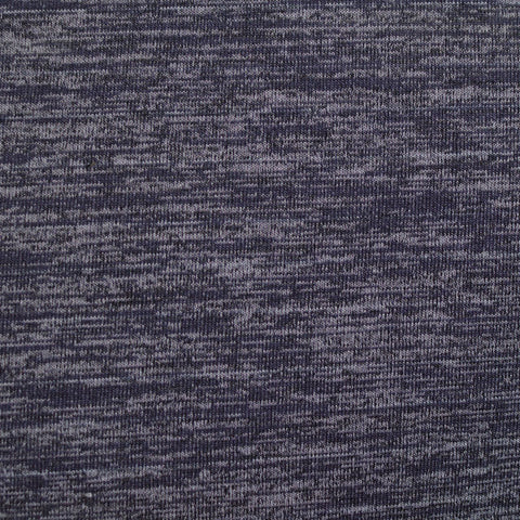 Dark Blue Marl Chunky Knit, Poly-Viscose, 160 gsm
