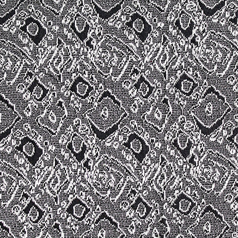 Black Geometric Jacquard, Poly-Cotton, 534 gsm, 172 cm, ref EF-5609