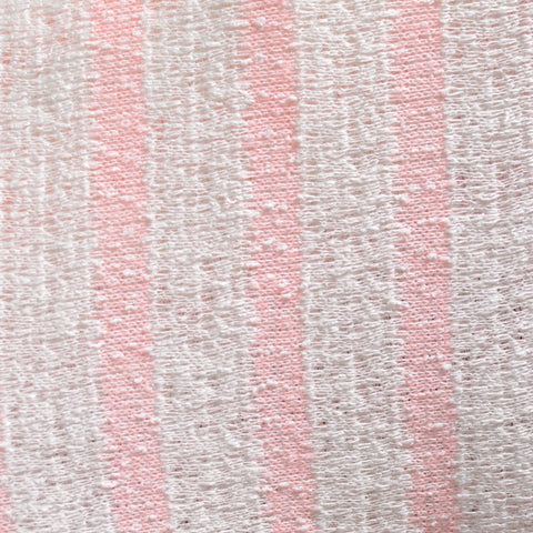 Pink Vertical-Stripe Jacquard, Viscose-Poly