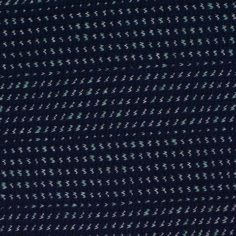Jacquard Cotton Chunky Knit Fabric, 797 gsm, 184 cm — Navy
