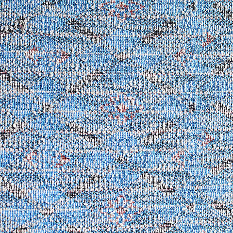 Blue Abstract Interlock Knit