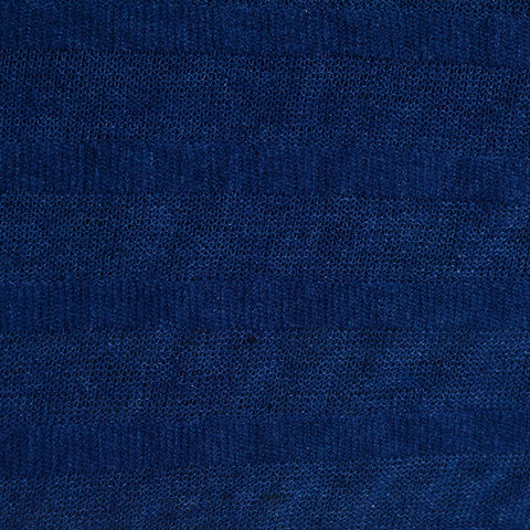 Viscose Polyester Chunky Knit Fabric, 280 gsm, 115 cm — Navy