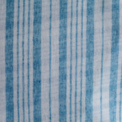 Blue Vertical-Stripe Chunky Knit, Viscose