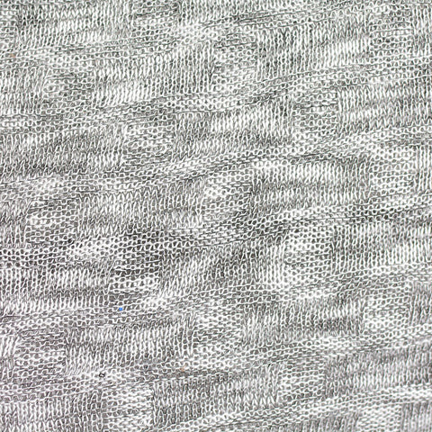 Grey Squares Chunky Knit, Poly-Viscose