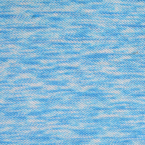 Blue Marl French Terry, Acrylic-Poly