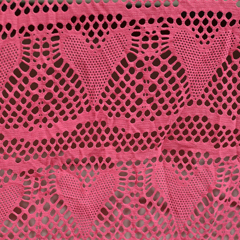 Pink Heart Jacquard, Polyester