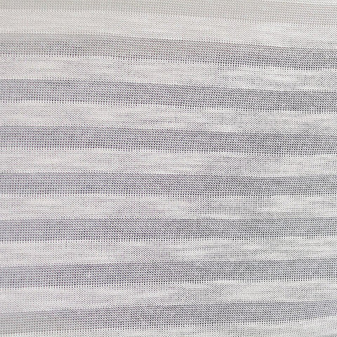 Light Grey Horizontal-Stripe Chunky Knit, Poly-Viscose