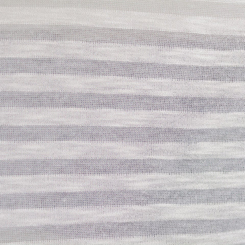Light Grey Horizontal-Stripe Chunky Knit, Poly-Viscose