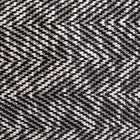 Black Chevron Chunky Knit, Cotton-Poly, 248 gsm