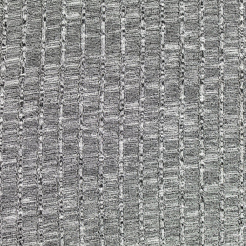 Heathered Grey Marl Rib Knit, Poly-Spandex