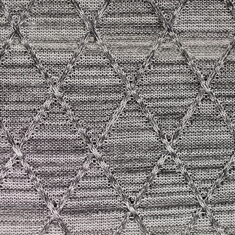 Black Marled-Diamond Chunky Knit, Polyester