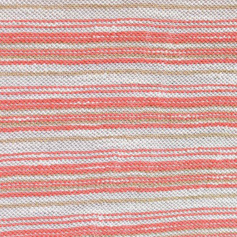 White Horizontal-Stripe Chunky Knit, Metallic