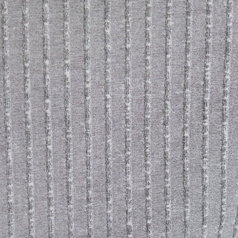 Heathered Grey Marl Rib Knit, Acrylic-Poly