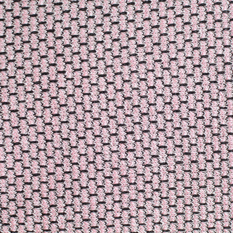 Pink Geometric-Dash Jacquard, Viscose-Poly