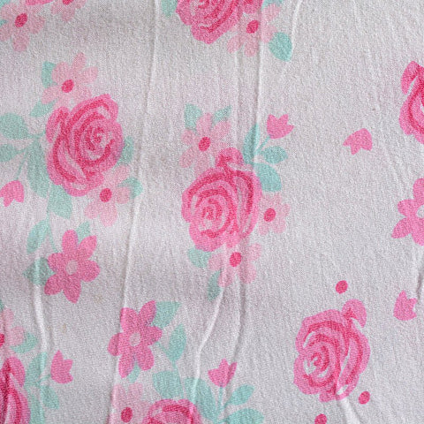 Pink Roses Chunky Knit, Polyester
