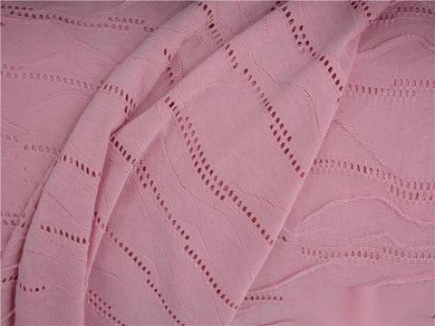 Pink Wavy-Line Jacquard, Polyester