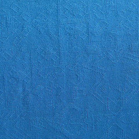Blue Tone-on-Tone Chunky Knit, Viscose-Poly