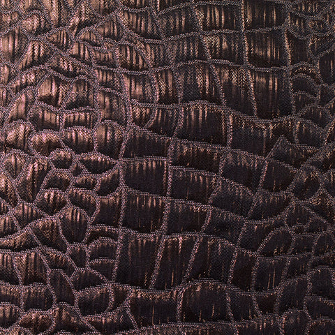 Jacquard Polyester Cotton Woven Fabric, 175 gsm, 145 cm — Black