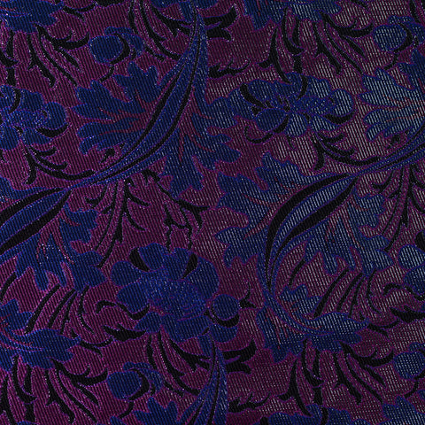 Purple Floral Jacquard, Polyester