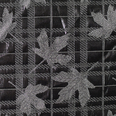Black Leaves Jacquard, Polyester, 190 gsm