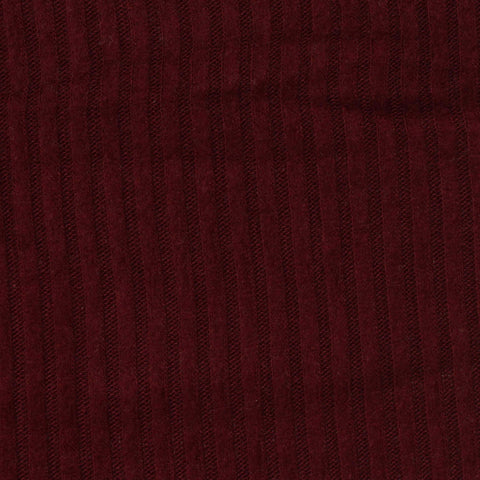 Brushed Polyester Viscose Stretch Rib Knit Fabric, 220 gsm, 152 cm — Red