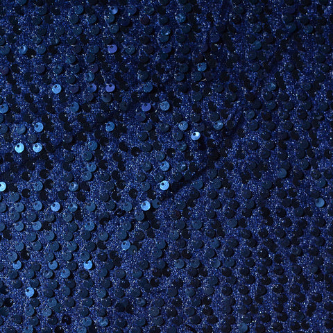 Blue Sequin Knit, Polyester