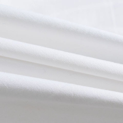 Cotton Stretch Twill Fabric, 200 gsm, 110 cm — White