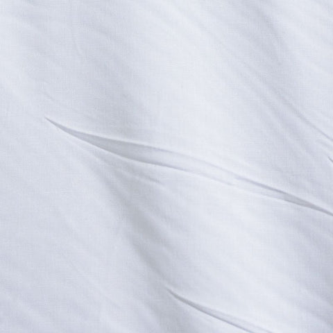 Cotton Stretch Poplin Fabric, 124 gsm, 120 cm — White