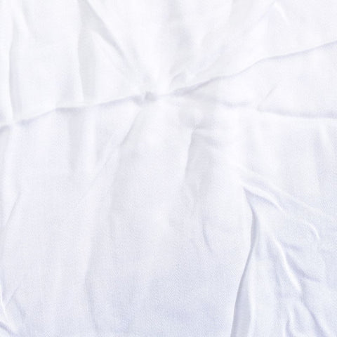 100% Viscose Sateen Fabric, 101 gsm, 145 cm — White