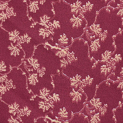 Beige Leaf Linen-Look, Polyester