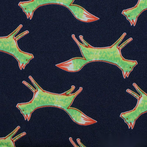 Green Foxes Chiffon, Polyester