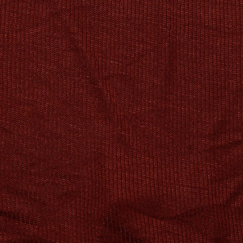 Viscose Stretch Rib Knit Fabric, 261 gsm — Red