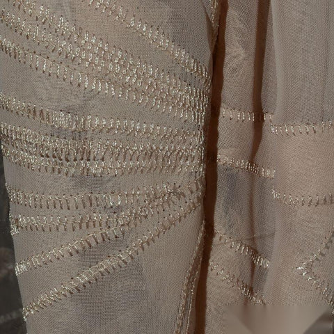 Gold Geometric-Line Mesh, Nylon-Poly