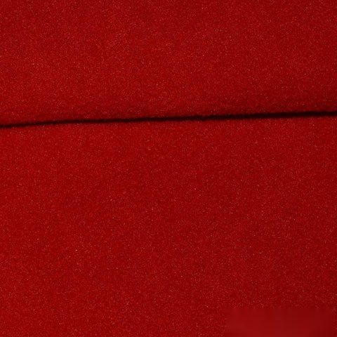 100% Polyester Fleece Fabric, 195 gsm, 150 cm — Red