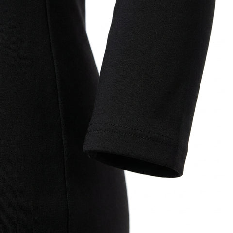 Black Ponte Knit, Polyester
