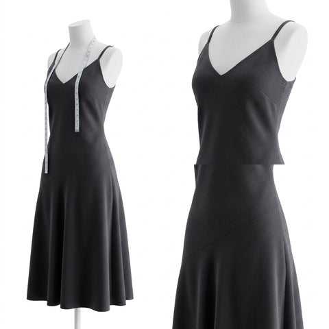 Black Ponte Knit, Viscose-Nylon