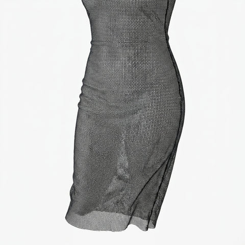Black Grid Mesh