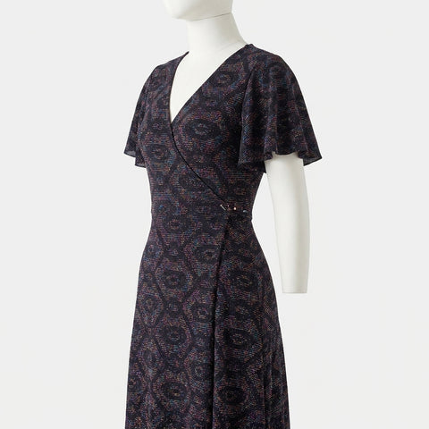 Blue Leopard Jacquard, Nylon