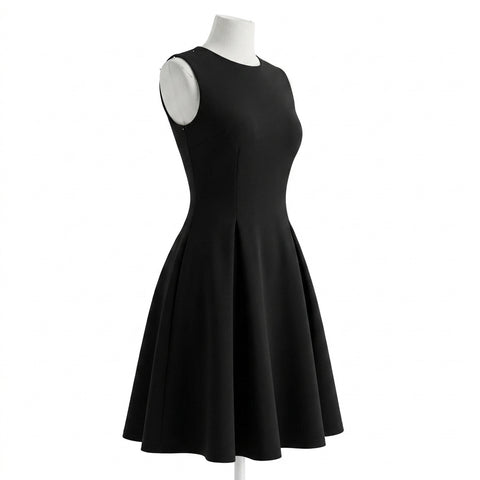 Black Ponte Knit, Polyester