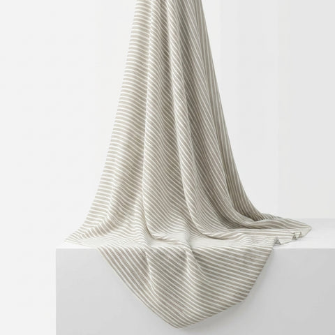 Brown Stripes Crepe, Polyester